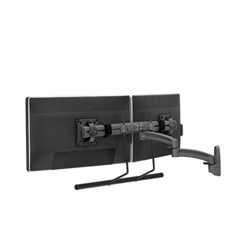 Picture of Dual Monitor Array K2W Wall Swing Arm Display Mount, 17.35" Extension, Black