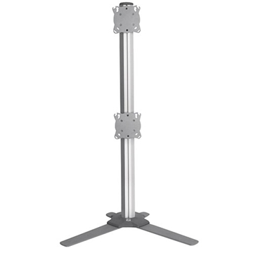 Picture of Free-Standing 1x2 Static Array Monitor Mount, Silver