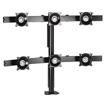 Picture of Six Monitor Desk Clamp Mount