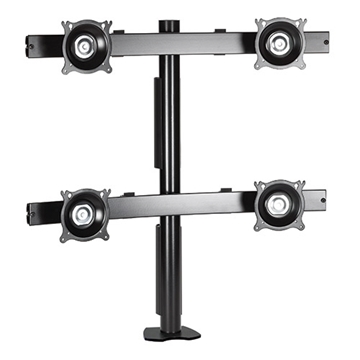 Picture of Quad Monitor Desk Clamp Mount, Silver