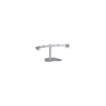 Picture of Widescreen Dual Monitor Horizontal Table Stand, Silver