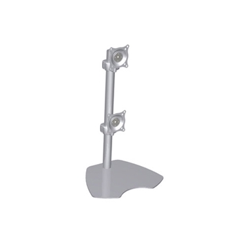 Picture of Dual Monitor Vertical Table Stand, Silver