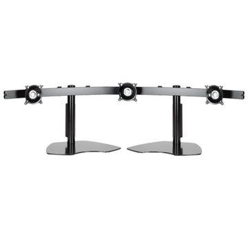 Picture of Widescreen Triple Monitor Horizontal Table Stand, Silver