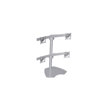 Picture of Quad Monitor Table Stand, Silver