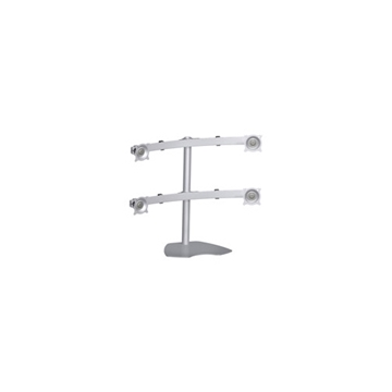 Picture of 2x2 Widescreen Quad Monitor Table Stand, Silver