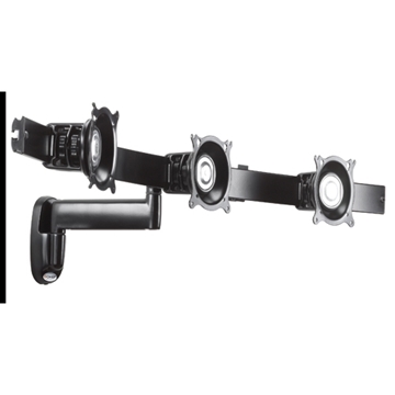 Picture of Triple Monitor Dual Arm Wall Mount, Silver