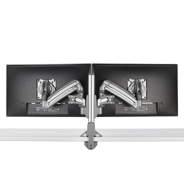 Picture of KX Column Desk Mount Dual Monitor Arms, Silver