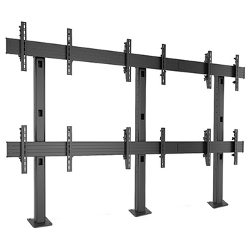 Picture of 3x2 Micro-adjustable Large Bolt-down Freestanding Video Wall Mount Solution, Landscape