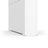 Picture of Impact Floor Standing Back-to-Back Kiosk, Portrait 48 White