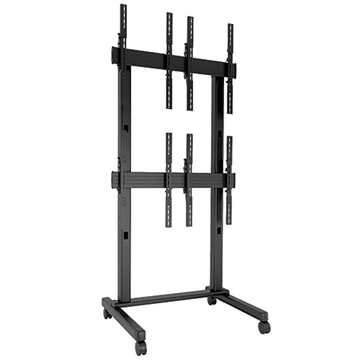 Picture of 2x2 Micro-adjustable Large Freestanding Video Wall Mount Cart, Portrait