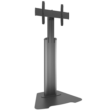 Picture of Medium Fusion Manual Height Adjustable Floor AV Stand, Silver