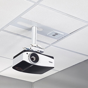 Picture of Universal Suspended Ceiling Mount Projector System with 2-gang Filter and Surge, White