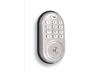 Picture of Yale Assure Lock Wireless Deadbolt with infiNET EX and Pushbutton Keypad, Satin Nickel