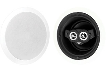 Picture of Excite#174; 6.5" 2-Way Single-Point Stereo In-Ceiling Speaker, White Textured, Single