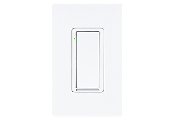 Picture of Zum Wireless Wall-box Dimmer, 120 to 277V Line/Load Voltage, White Smooth