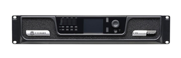 Picture of 1200 watts per channel 4 channel amplifier, 70/100V, 4/8 ohm, digital signal processing, networked, front panel interface, with BLU link .