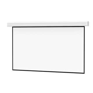 Picture of ADV DLX 20X20 MW 220 -- Large Advantage Deluxe Electrol - Square - Matte White - 240 x 240 - 220V Motor; Fabric, Roller, Motor Only