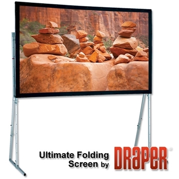 Picture of Ultimate Folding Screen Complete with Standard Legs, 10', NTSC, Matt White XT1000V
