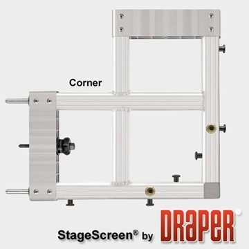 Picture of StageScreen Corner, 14 1/4" x 8", Silver Anodized