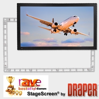 Picture of StageScreen (black), 240", NTSC, Matt White XT1000V