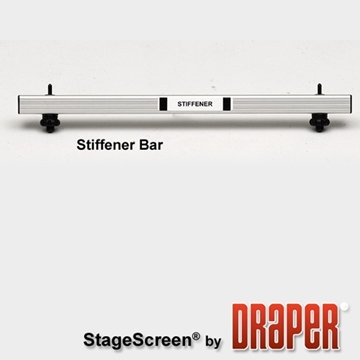Picture of StageScreen Dual Stiffener Bar, Silver, 4" x 22", Silver Anodized