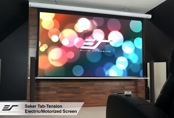 Picture of 150" Tab-tension Electric/Motorized Projection Screen, 16:9 Aspect Ratio