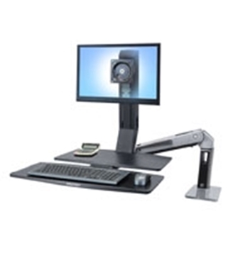 Picture of WorkFit-A Single LD LCD Monitor Sit-Stand with Worksurface+
