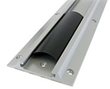 Picture of 10in Aluminum Wall Track with Cable Management Channel Cover