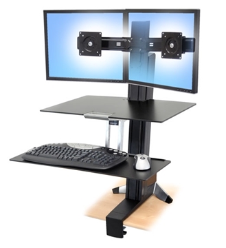 Picture of Single HD WorkFit-S Sit-Stand Workstation with Worksurface+