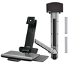 Picture of StyleView#174; Sit-Stand Combo System with Small CPU Holder (polished aluminum)