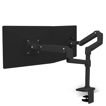 Picture of Two-monitor Mount LX Dual Stacking Arm, Matt Black