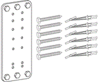 Picture of Steel Stud Wall Mounting Kit