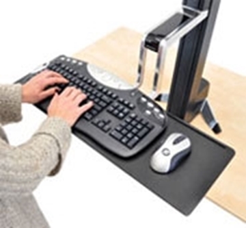 Picture of Large Keyboard Tray for WorkFit-S Sit-Stand Workstation (Black)