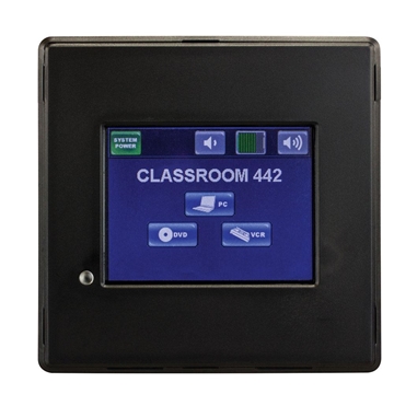 Picture of 3.5" Color Touch Control Panel with IP, 4 Serial, 4 IR, 4 I/O Port, 1 Analog In, Black
