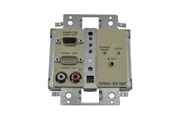 Picture of TPro RGBHV Extender Series - 2-Gang Wall Plate Receiver, Ivory