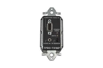 Picture of TPro RGBHV Extender Series - 1-Gang Wall Plate Transmitter, Black