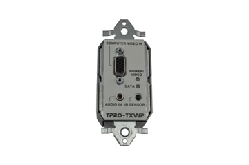 Picture of TPro RGBHV Extender Series - 1-Gang Wall Plate Transmitter, White
