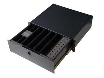 Picture of 3U Rack Drawer for 4 Wireless Microphone System