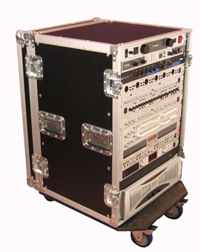 Picture of 16U, 24-inch Deep Audio Road Rack Case with Casters