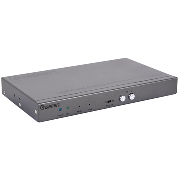 Picture of 2-Channel Digital and Analog Audio, RS-232, IR over IP Receiver