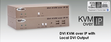 Picture of DVI KVM Over IP Sender with Local DVI Output