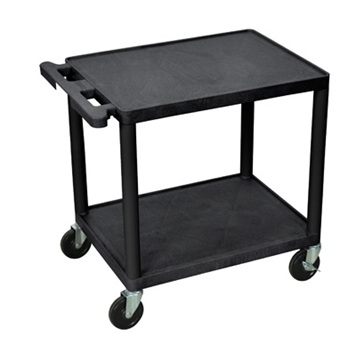 Picture of 26" Presentation AV Cart with 2 Shelves, Black