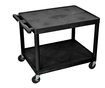 Picture of 27" Presentation AV Cart with 2 Shelves, Black