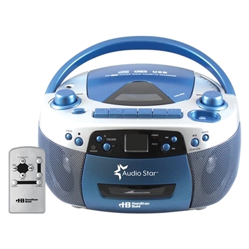 Picture of Boombox Radio/CD/USB/Cassette Player with Tape and CD to MP3 Converter