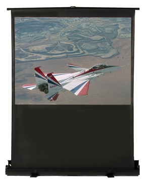 Picture of Buhl Portable Floor Screen 16:9 format, Matte White Fabric, Screen Size 55x71