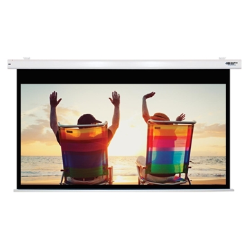 Picture of 100" Diagonal Electric Projector Screen, HDTV Format, Matte White Fabric