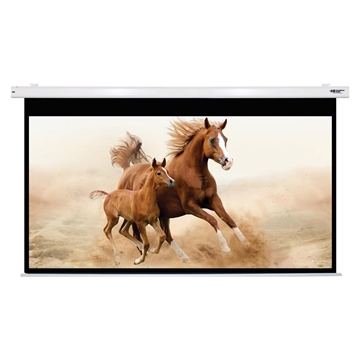 Picture of 120" Diagonal Electric Projector Screen, HDTV Format, Matte White Fabric