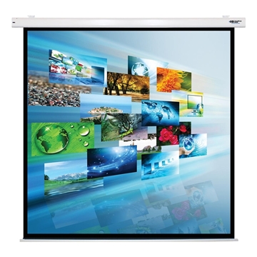 Picture of 119" Diagonal Electric Projector Screen, Square Format, Matte White Fabric
