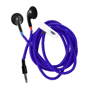 Picture of Tangle-free Cushioned Earbuds, Blue