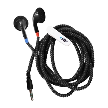 Picture of Tangle-free Cushioned Earbuds, Black